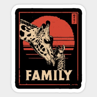 Giraffe Family – Tall Love, Strong Bonds Sticker